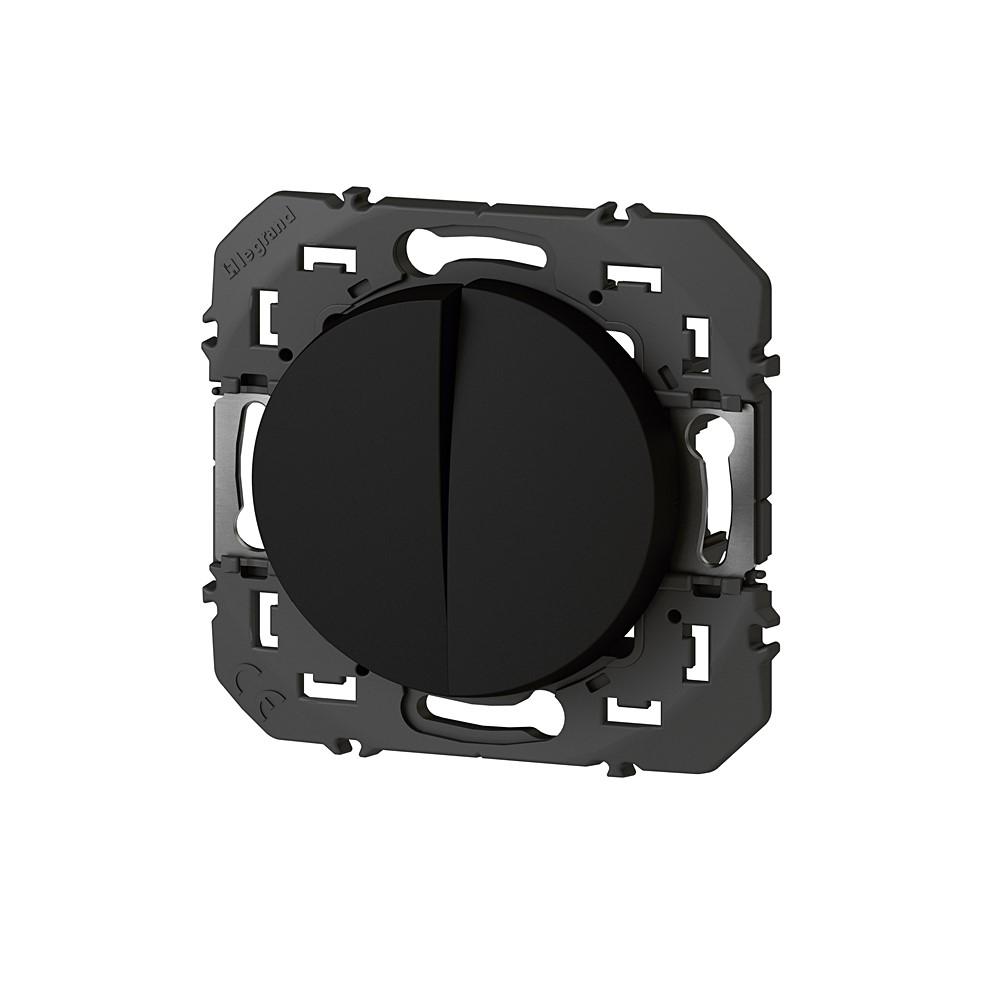 Double interrupteur dooxie noir - LEGRAND